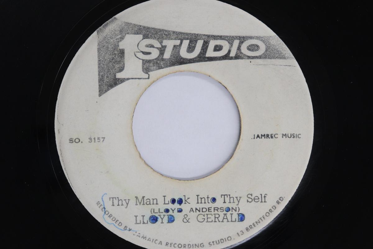 

7inch Record LLOYD GERALD ROLAND ALPHANSO S Thy Man Look Into Thy Self Someth SO3157 STUDIO ONE Jamaica Reggae Ska Dub Used