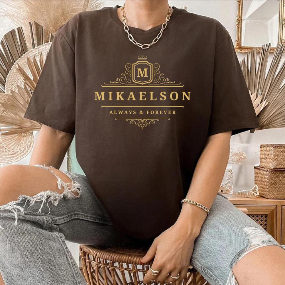 Vampire Diaries Tshirt Mikaelson Always and Forever Shirt Original Vampires Mystic Falls Tee Salvatore Brothers Shirts Fans Top