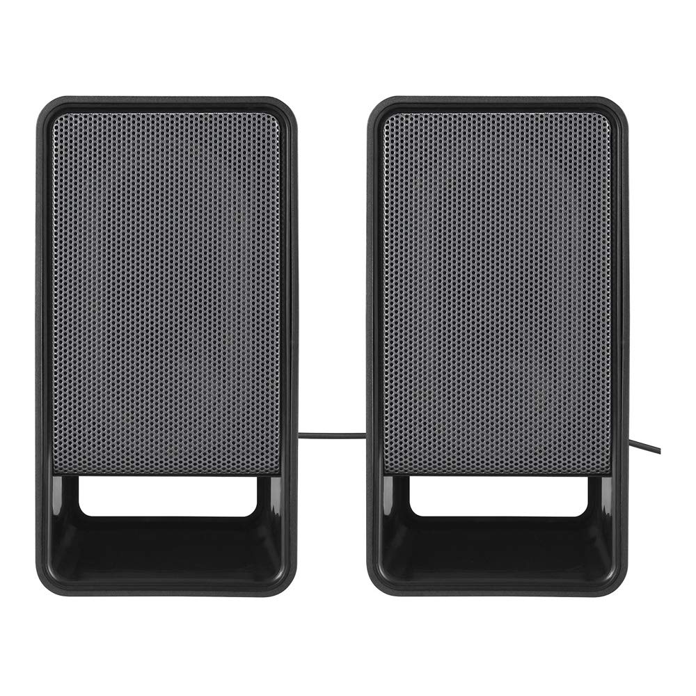 Buffalo BSSP305UBK PC USB Headphone Output Black Speakers, Powered, Compatible,