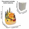 [PLUM]Decorations Village House Decor Xmas Lantern Decorative Resin House Collectible Buildings Figurine With LED Light
