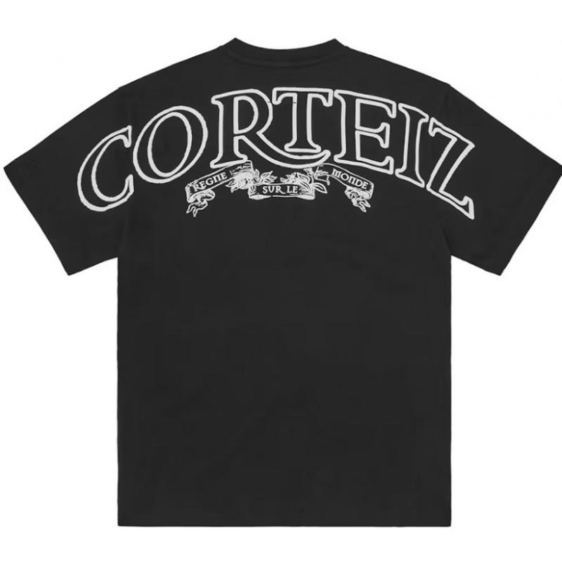 Corteiz Short Sleeve T-Shirt Mens Loose Fit Graphic Print Crew Neck Casual Streetwear Tee