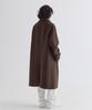 Ezio Wool Blend Balmacan Coat_Brown