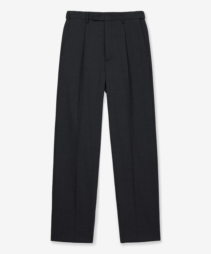 Tienjiti High Wool Blended Comfort Set-Up Pants (Charcoal) Tnpa6E100Cg