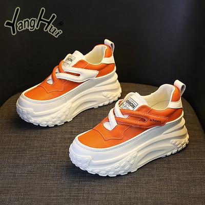 Baskets décontractées à semelle épaisse, toutes saisons, nouvelle mode 2024, chaussures de sport imperméables antidérapantes en PU pour femmes, printemps-été