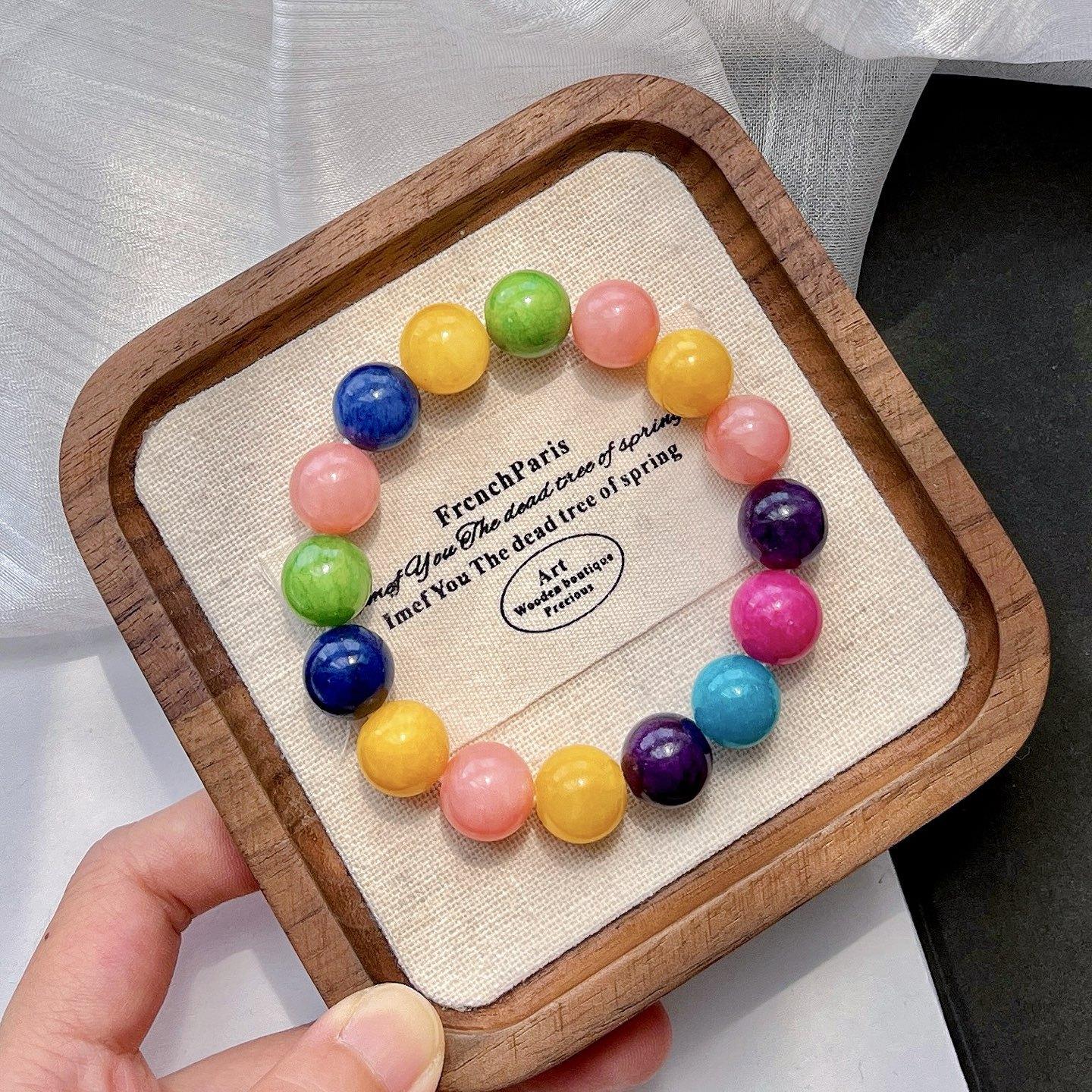 Summer Colorful Quartz Rock Duobao Bracelet Bracelet