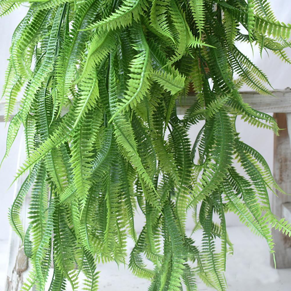 Artificial Hanging Plants Fake Vine Leaves For Wall Home Room Garden Wedding Garland Outside Decor