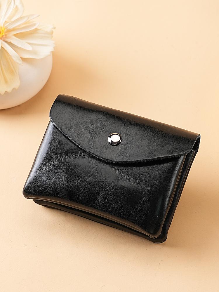 New Fashion Retro Women Double Layer Wallet Clutch Bag Coin Purse Key Earphone Bank Card Storage Mini Purses Coin Pouch