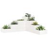 VidaXL 4-Tier Planter 80.5x79x36 Cm White Solid Pine Wood 825318