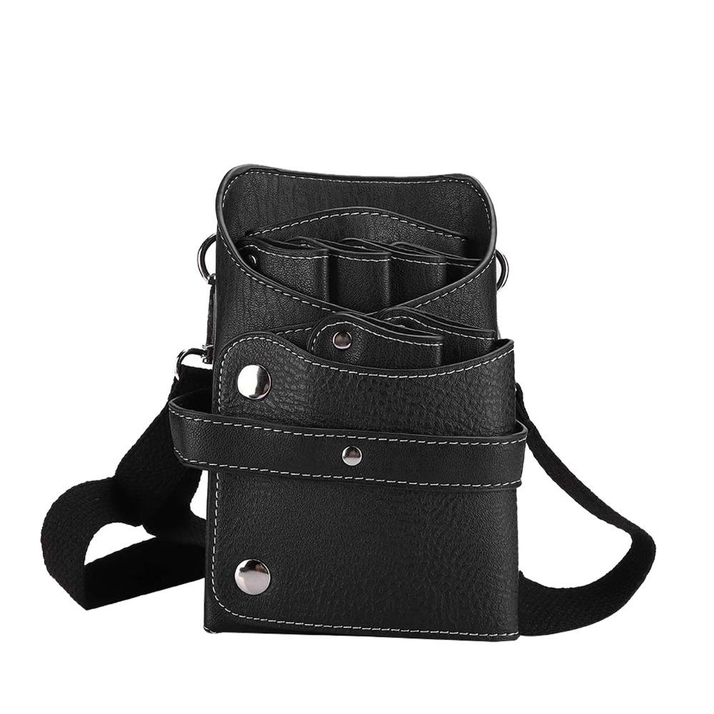 Adjustable Strap Hairdressing Tool Storage Bag PU Leather Stylist Tool Organizer For Hairdressers