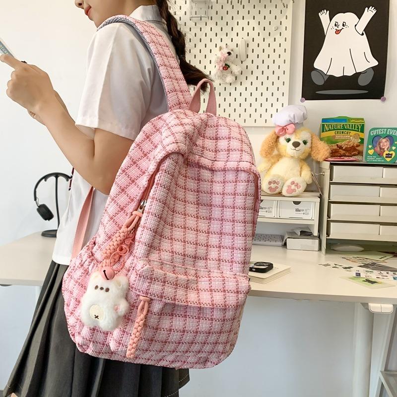 School Bag, Girl Style, Junior High School, High School Students, Large-capacity Backpack, Simple, Middle School Students, Small Fresh Backpack