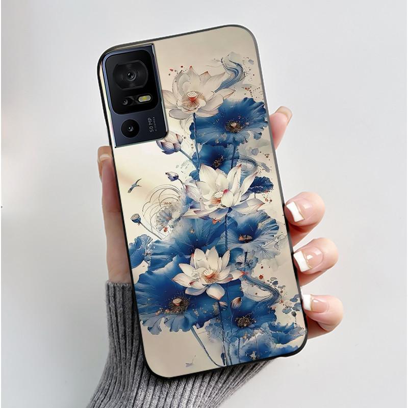 Phone Case For TCL 40 SE 40SE 40 XL 40R 40XL 40T Case Luxury Cute Cool Cartoon Black Soft Silicone Cover Protective Shell Coque