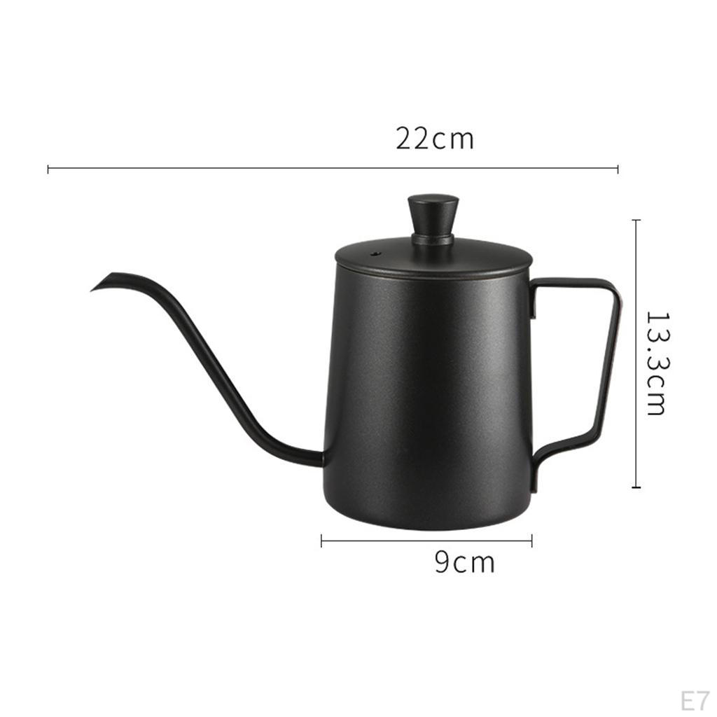 Coffee Kettle, Gooseneck Kettle Stainless Steel Spout, and tea Pot Support 350ML