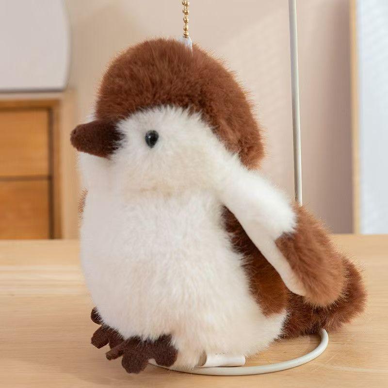 Animal Plush Toy Parrot And Sparrow Soft Stuffed Figures For Kids Gift