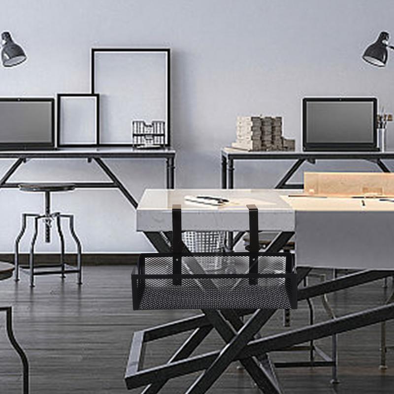 Cable Management Under Desk Tray Carbon Steel Wire Organizer Wire Organizer Under Desk For Family Friends Students Adults Men
