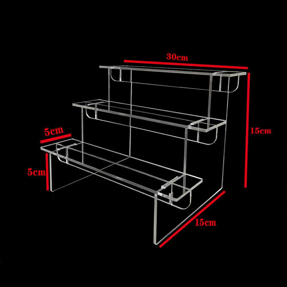 Acrylic Transparent Ladder Hand-made Model Display Stand Display Stand Acrylic Transparent Staircase Display Rack New