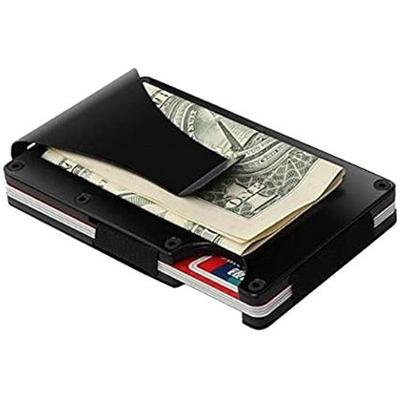 Stealodeal Black Exclusive  Metal Wallet Money Clip Card Holder