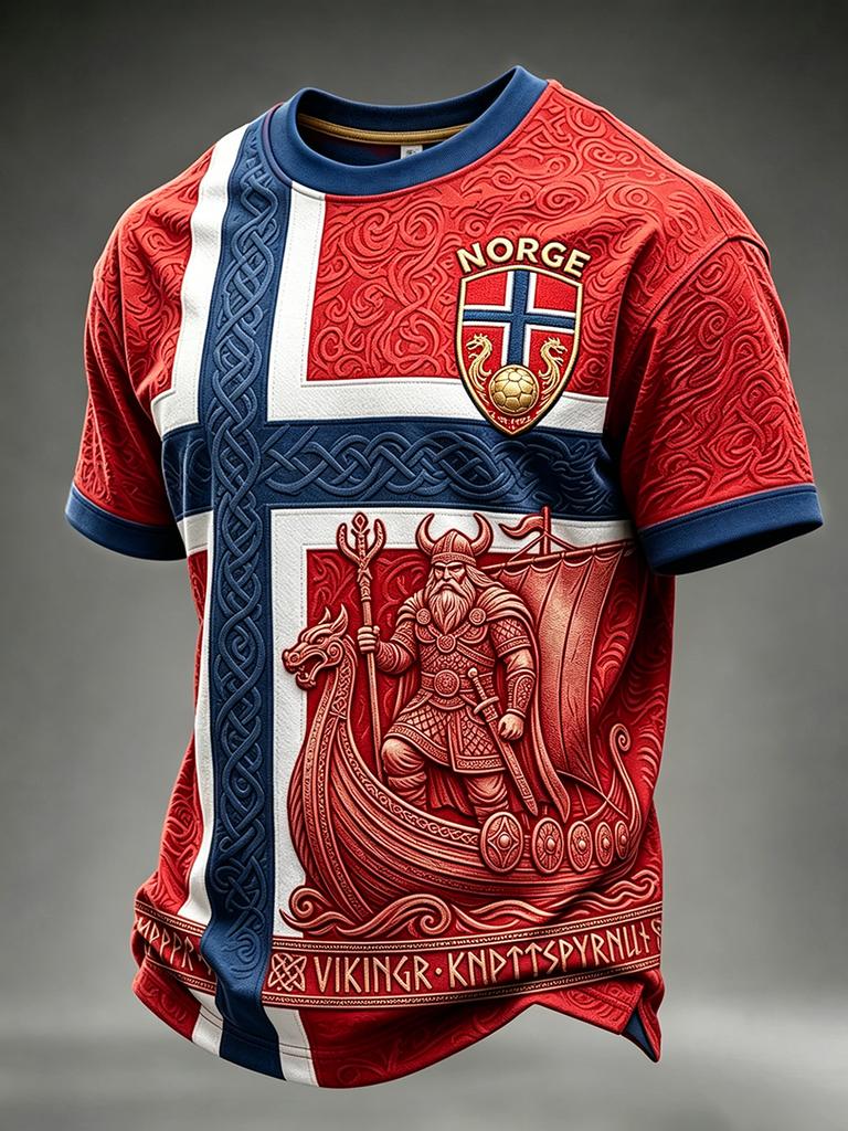 T-shirt Grafica Drago Vichingo Norvegese Uomo Donna Stampa 3D Stile Nordico Casual Sportiva Manica Corta Asciugatura Rapida Top Estivo
