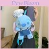 Plush Stitch Backpack With Zipper Pocket For Daily Use And Gift Ideas