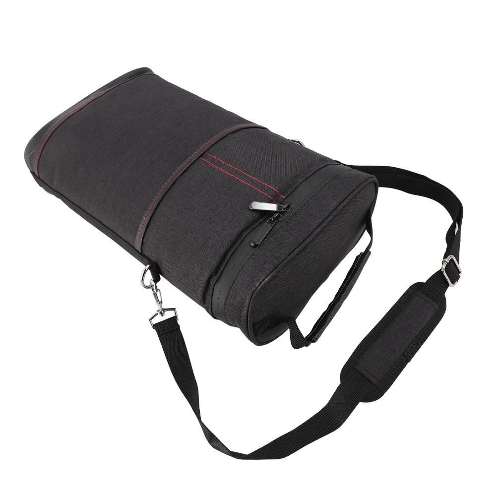 Canvas Material Wine Cooler Bag Black/Grey Insulated Wine Case Portable Wine Tote  For Travel