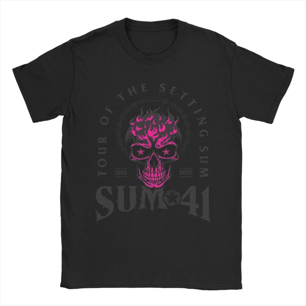 The Final Tour Sum 41 TShirt Unisex  Funny Cotton Tee Shirt Round Collar Short Sleeve T Shirts Big Size Tops