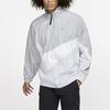 Nike Sportswear Large Swoosh Logo Stand Collar Woven Jacket Men Jacket Grey White AR3133-012