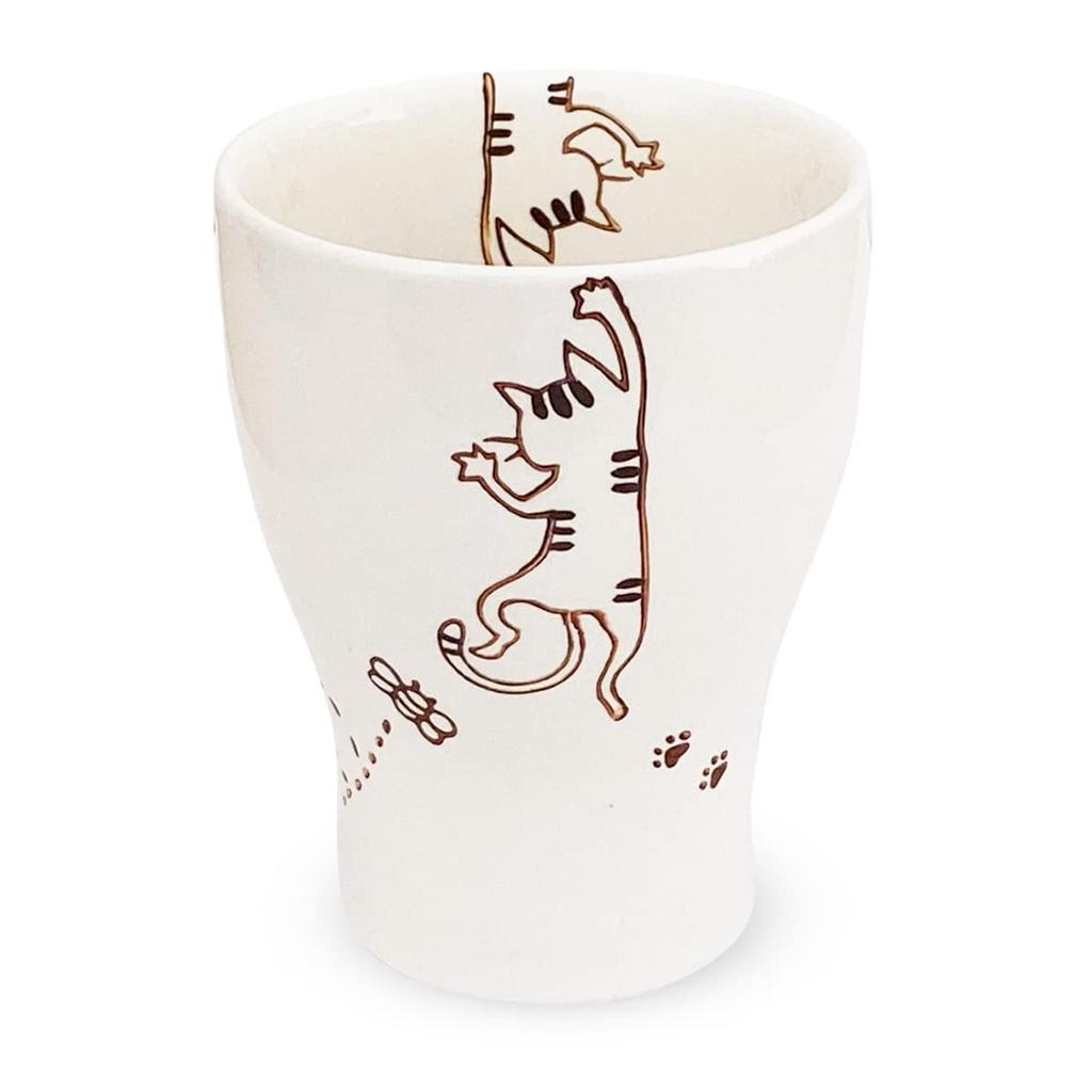 Studio Sho Cat and Tiger Design Hasami Made In Japan J-kitchens ~ Cup, Ware,