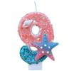 Creative Digital Birthday Candle Cake Party Decoration First Birthday Candle Handmade Diy Ocean Starfish
