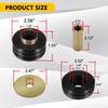 9.4102G Universal Mounts Body Mounting Bushings Universal Polyurethane Mounts / Isolators, Including 4 Washers, 2 Sleeves and 4 Bushings (Black, 2