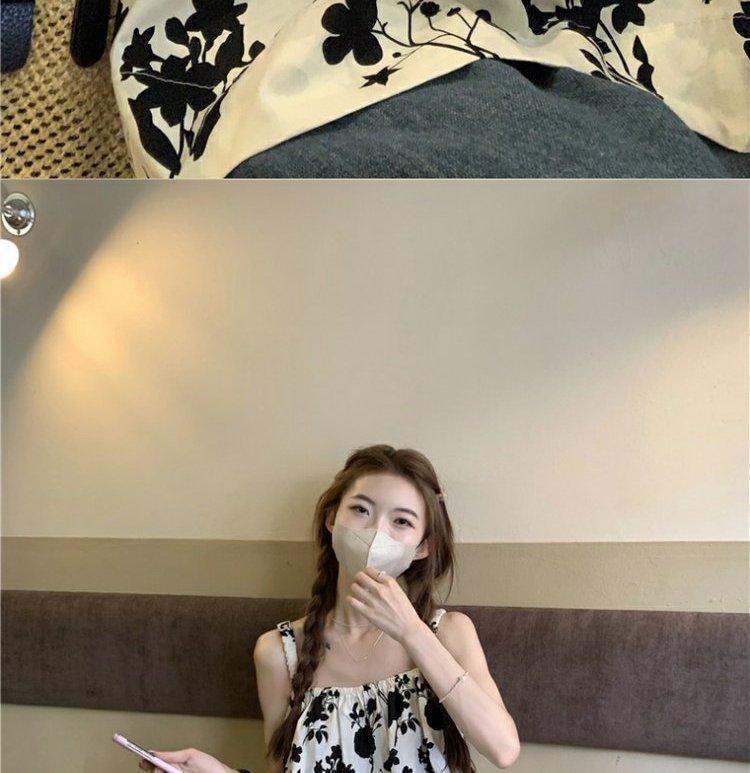 Extra Large Floral Camisole Vest for Plus Size Women - French Niche Design