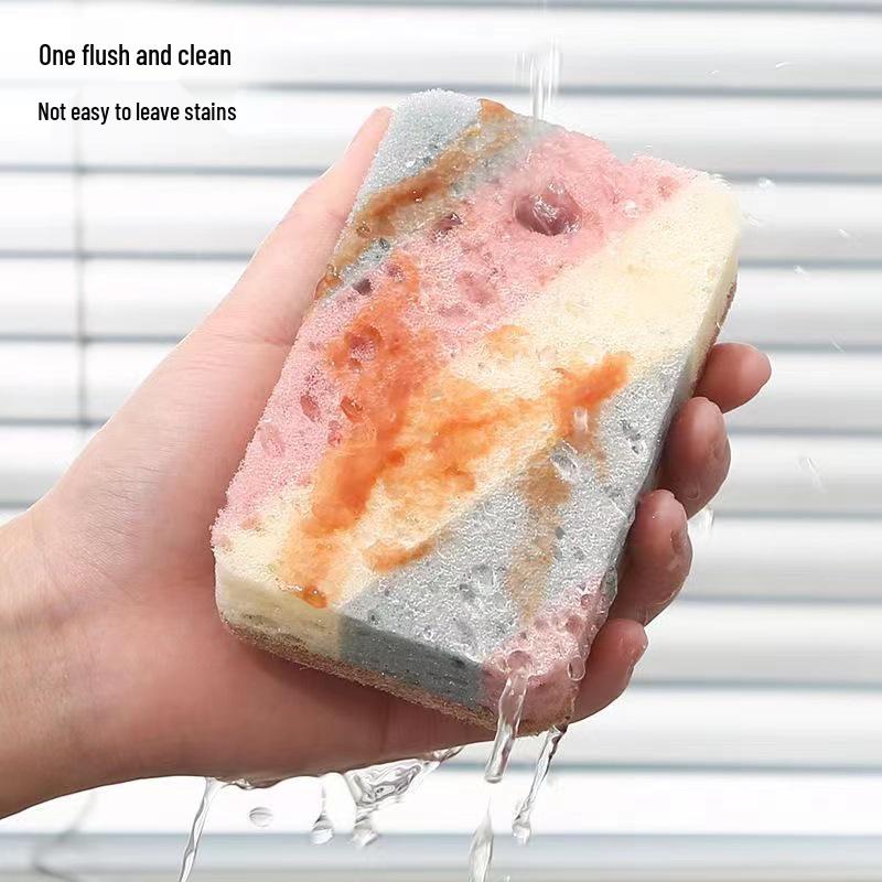 Thick Kitchen Wood Pulp Dishwashing Sponge and Scouring Pad