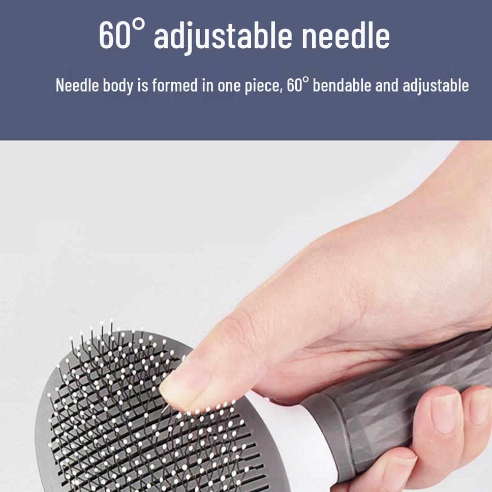 Pet Grooming Comb: Detangling Brush for Dogs and Cats, Removes Loose Hair.