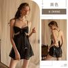 Sex Underwear Chest Butterfly Sexy Pure Desire Perspective Suspender Nightdress Ice Silk Hot Backless Pajama Set