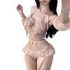 Sexy lingerie · Sexy leaking chest pearl neck maid three-point hot buttocks uniform temptation