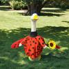 Easter Goose Outfit Graduation Bees Ladybug Clothes Set for Standard Lawn Goose 23" Spring Summer Happy Easter Bunny Porch Goose Sign Garden