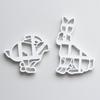 Easter Bunny Cookie Cutter 3D Static Running Rabbit Fondant Biscuit Stamp Embossed Mold Hand Press Pastry Cake Decorating Tools