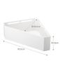 Yamazaki Magnetic Bathroom Corner Toy Rack, White, Approx. 33 X 18.5 X 10 Cm, Tower 4264