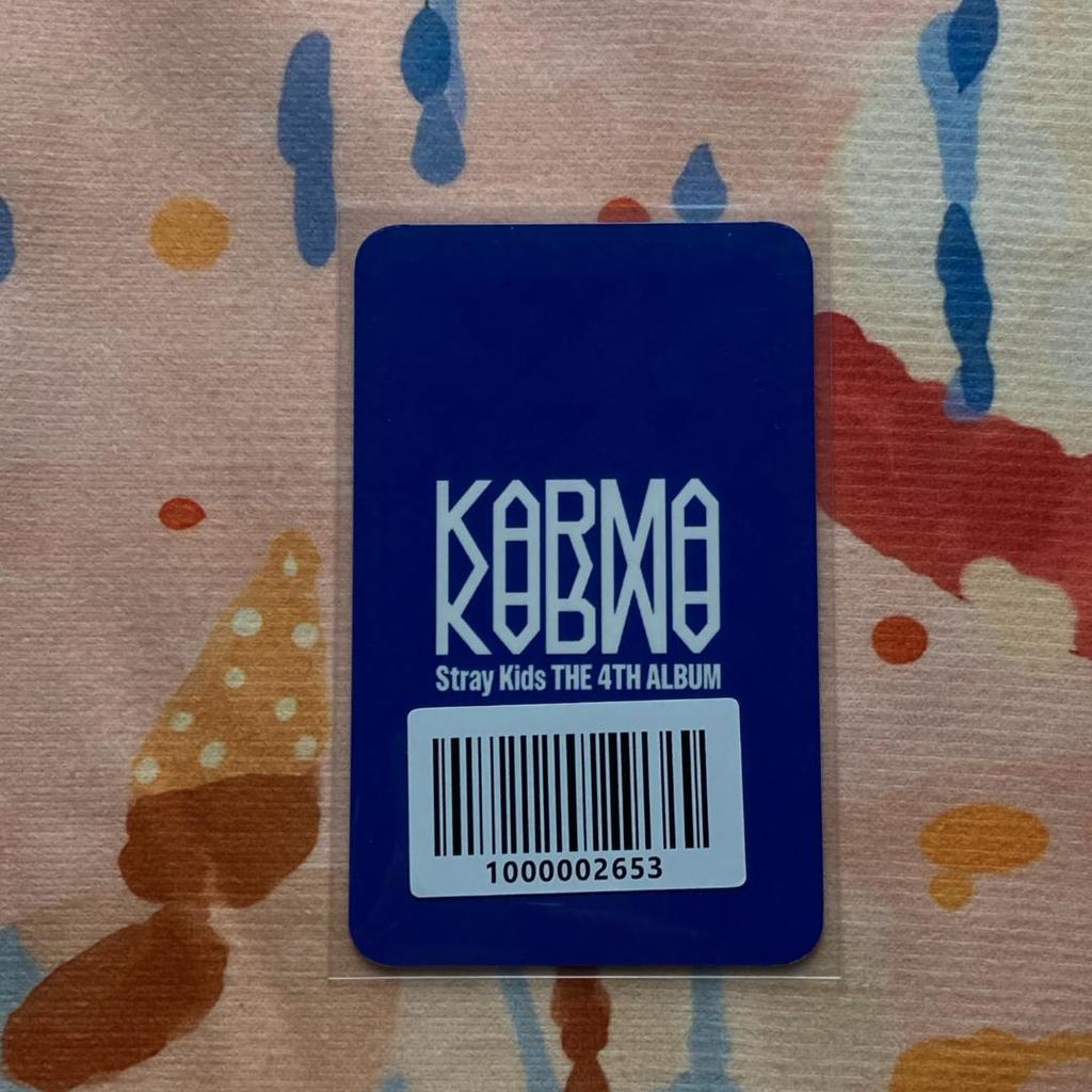 [USED] Korea StrayKids KARMA Fans Event Hyunjin Trading Card