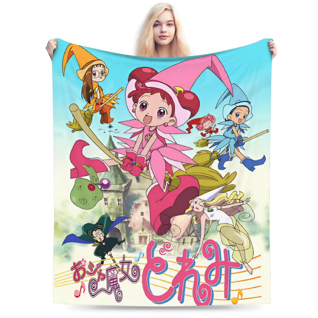 Magical doReMi Girl Cartoon Blanket Lightweight Thin Fleece Comfortable Gift Throw Blanket Rug Piece