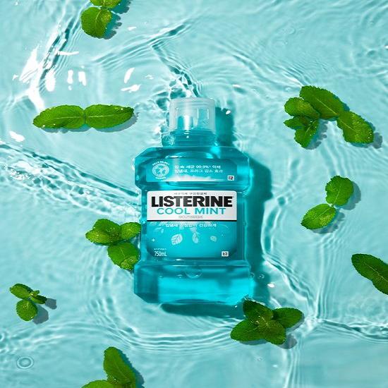Listerine Cool Mint Mouthwash 750ml Promotion (+2 x 100ml)