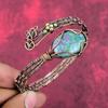 Ruby fuchsite bangle copper wire wrapped jewelry adjustable cuff bracelet handmade jewelry gemstone bangle gifts for her copper wire jewelry