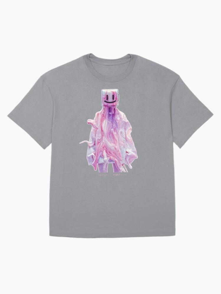 Liquid Television Smiley Happy - Variant 2 [Futuristic Liquid Acrylic Television Head] Oversized Unisex T-Shirt