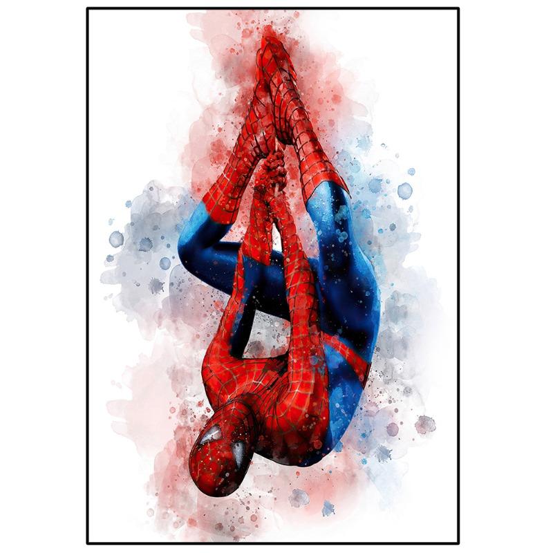 

Дисней Марвел Постер Мстители Холст Картина Капитан Америка Человек-паук Железный человек Супергерой Настенное искусство Декор детской комнаты Подарки 21cm×30cm NoFrame