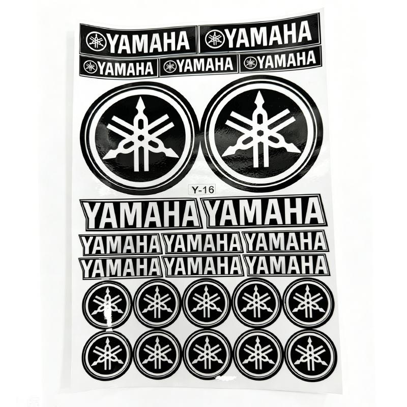 Reflective Motorcycle Stickers, Waterproof Vinyl Decor Decals for Yamaha Motorbike, Scooter, Helmet, Body, No Glue Residue