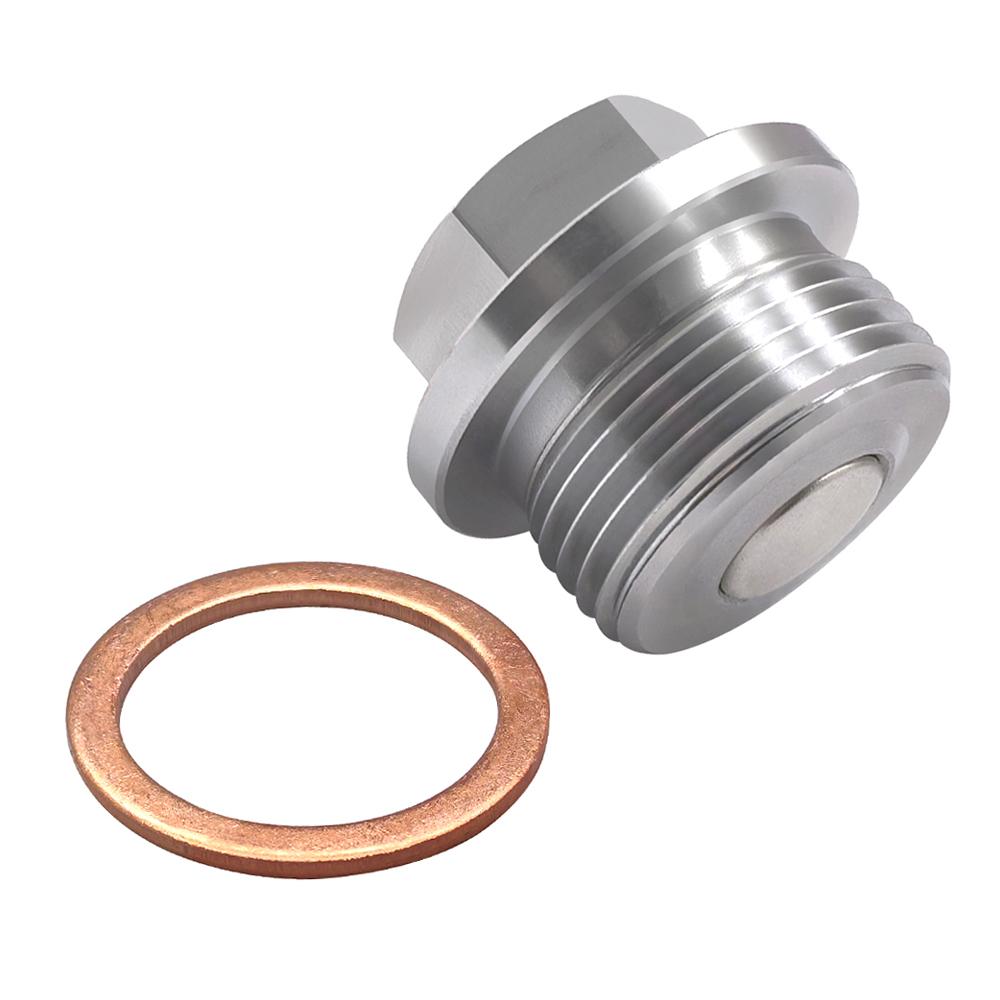 Stainless Steel Oil Pan Screws for Cars M22*1.5 Threads Car Accessories Drain Plug Oil Pan Magnet Screws Oil Drain Plugs 3