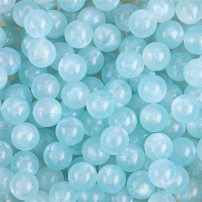 Acrylic Iridescent Mermaid Poreless Loose Beads Handmade DIY Phone case Decorative Material Jewelry Accessory Round Beads