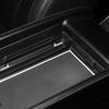 Car Interior Trim Black Cup Holder/Central Storage Box Console Armrest Organizer Holder ABS Material For Hyundai IONIQ 5 PE 2025