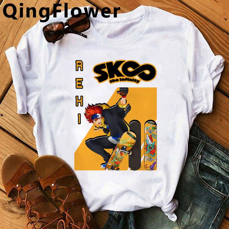 Sk8 The Infinity Skateboard Boys Skate Infinity T-Shirt Female Kawaii Print Couple Graphic Tees Women T Shirt Harajuku Kawaii