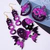 DIY Halloween Earrings Pendants Epoxy Resin Molds Skull Pumpkin Ghost Earring for Silicone Mold Craft Jewelry Making Accessories