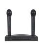 Cuifati UHF Wireless Microphone System 2 Cordless Dynamic Handheld Microphones Battery-Powered Metal for Karaoke Party Meetings Church DJ Weddings