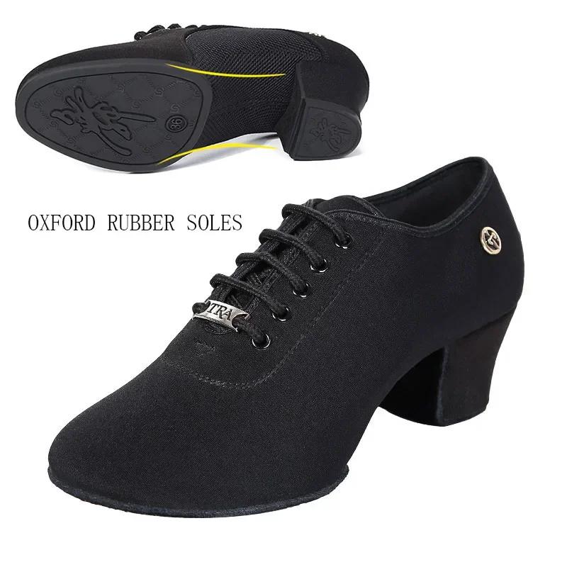 Latin Ballroom Dance Shoes for Women Lace-up Practice Closed Toe Modern Salsa Dance Teaching Performance Dancing Shoes Sneakers